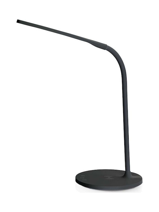 Nedis LED Настолна Лампа Димер Безжично Зареждане 15 W Черна