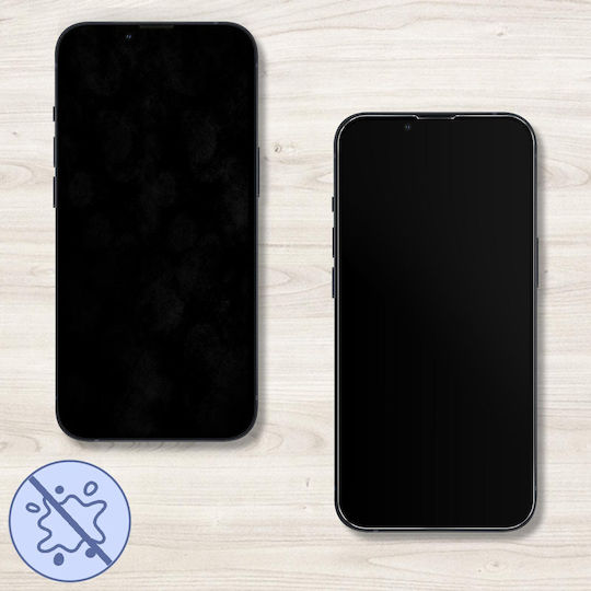 Folie Protectie Telefon Iphone 13 Mini 9h Margine Bevelata Akashi Contour Negru