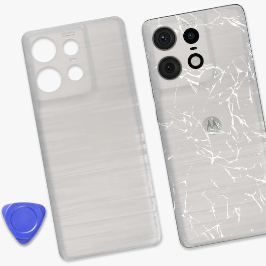 Clappio Akkuabdeckung Motorola Edge 50 Pro Weiß