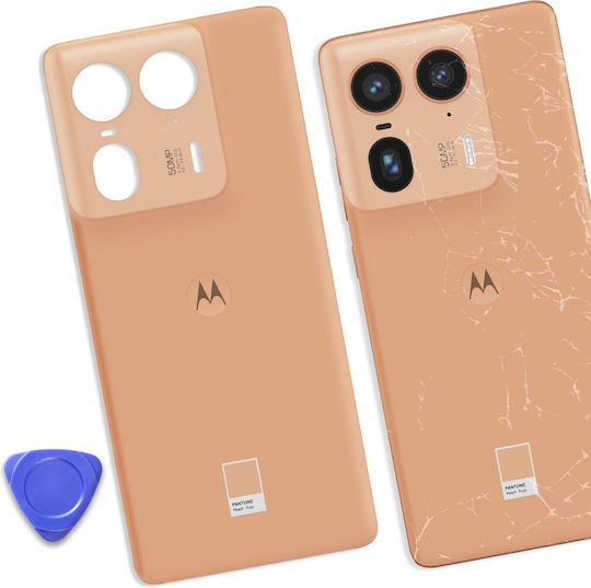 Clappio Battery Cover Motorola Edge 50 Ultra Orange