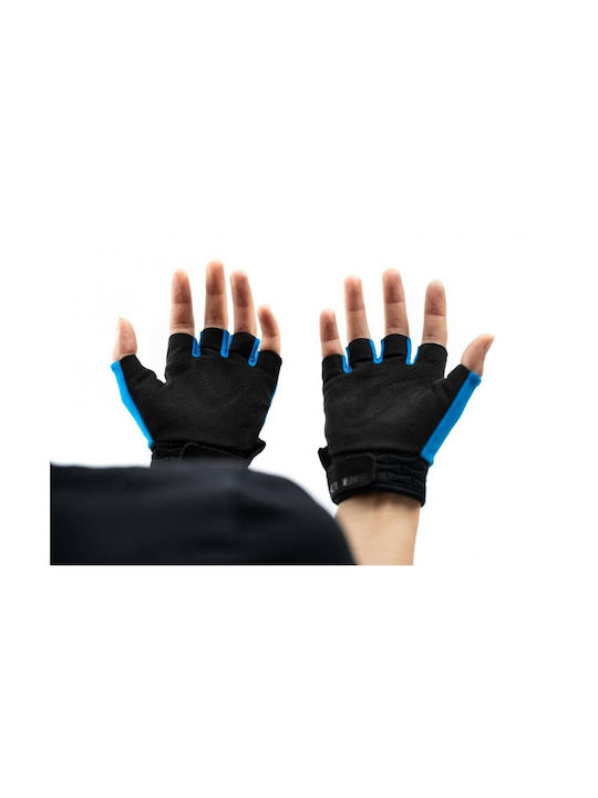 CUBE Performance Half Finger Cycling Gloves Kids Blue