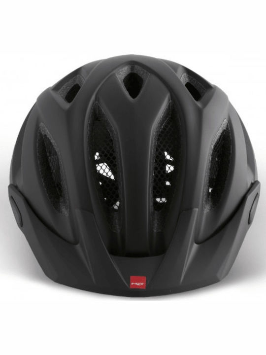 MET Crossover Bicycle Helmet Road / Mountain with LED Light Black