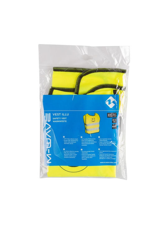 M-Wave Kid's Yellow Cycling Safety Vest