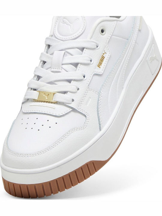 Carina Street Lux Damen Flatforms Sneakers Weiß