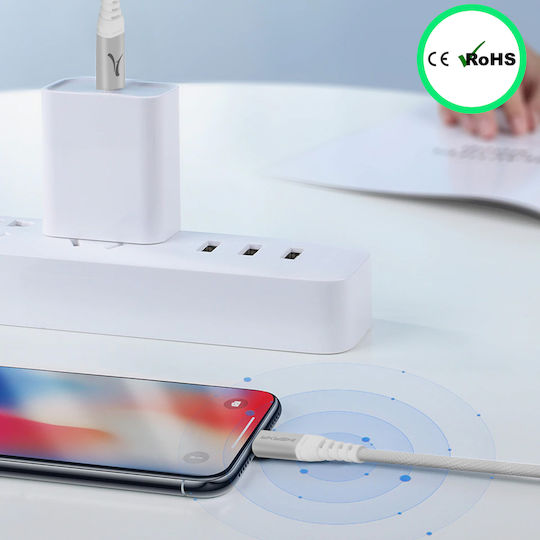 Usb-c Zu Lightning Kabel Mfi Zertifiziert Lade- und Synchronisationskabel Akashi 1m Weiß