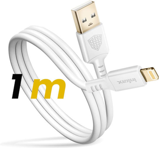 Inkax Iphone Usb To Lightning Fast Charge Cable White