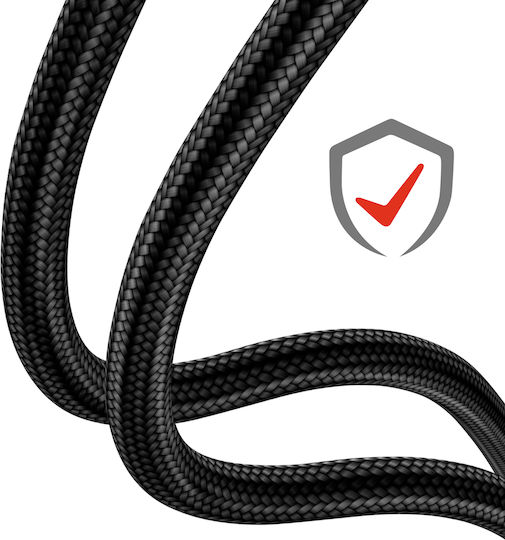 Swissten Cable Usb-c To Usb-c Design Braided Anti-kink Black