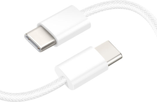 Avizar USB Typ-C Zu USB Typ-C 60W Power Delivery Kabel Länge 1m Weiß