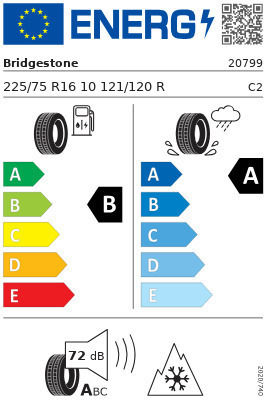 Bridgestone Duravis All Season 225/75R16 121E-Commerce-Website Winter Reifen für Leicht-Lkw