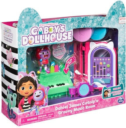 Spin Master Miniaturspielzeug Gabbys Dollhouse Daniel James Catnip' Groovy Musikzimmer für 3+ Jahre