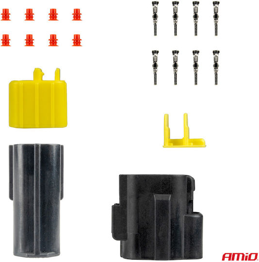Amio 04348/am Wasserfeste 4-Pin Steckdose Φισα Συνδεσης Φ2,2mm