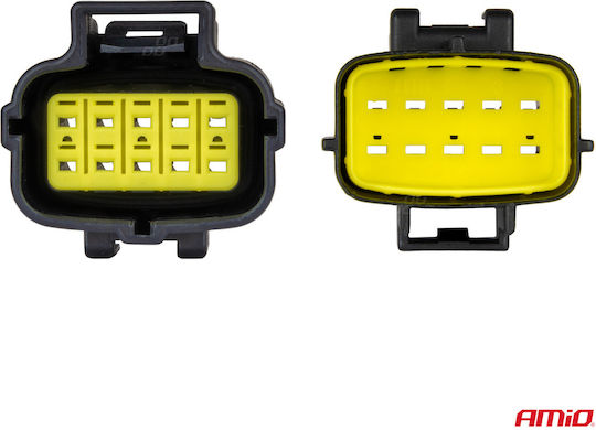 Connector Socket 10 Pin Φ2.2mm Waterproof Amio 1 Pc Amio 04351/am