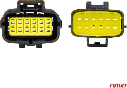 Connector Socket 12 Pin Φ2.2mm Waterproof Amio 1 Pc Amio 04352/am