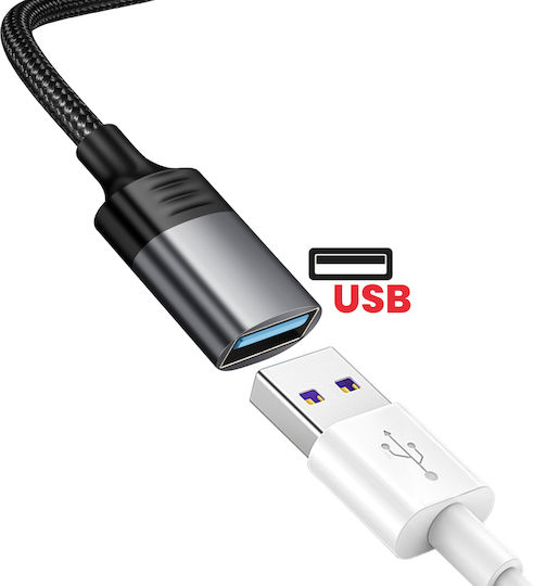 Swissten iPhone Lightning Male to USB Female OTG Adapter Black