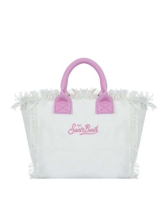 MC2 Collete Fabric Beach Bag White