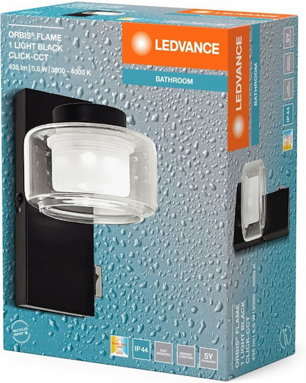 Ledvance Lumină de Perete cu LED Integrat și Lumină Alb Reglabil Negru 10cm