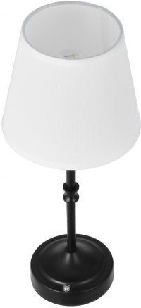 Vevor Fabric Table Lamp LED with White Shade and Black Base 2pcs