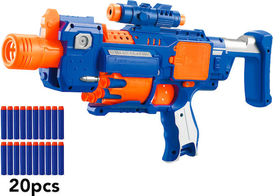 Techkidz Foam Dart Machine Gun Compressor Model Blue