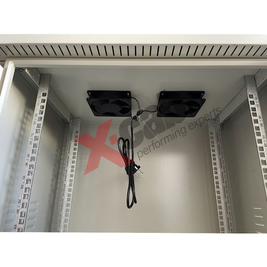 Xcab Dulap Metalic Outdoor 19" Montat Pe Perete Rack 9U 600x400 Mm IP-55 Xcab