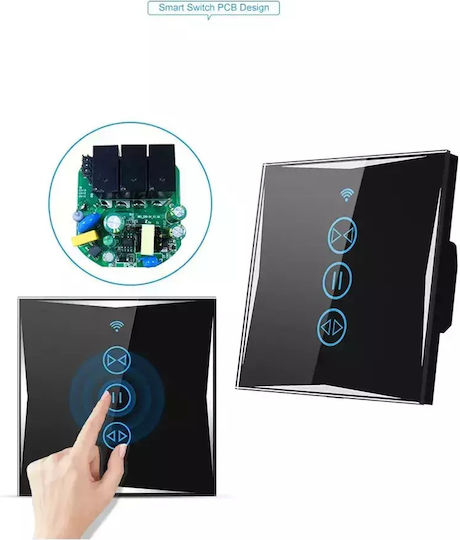 Comutator de Perete Wi-Fi Obturator rulou Triplu cu Cadru