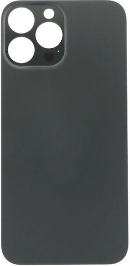 Apple Iphone 13 Pro Max Battery Door Adhesive Large Hole Black Logo Oem
