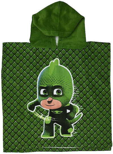Παιδικό Μπουρνούζι Pj Masks 50x100cm Πράσινο