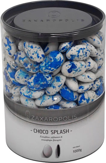 Zaxaropolis Κουφέτα Choco Splash σε Σχήμα Κλασικό με Γεύση Σοκολάτα Μπλε 1000gr