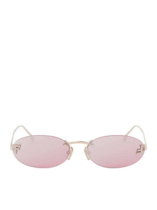 Fendi Sonnenbrillen Ροζ Χρυσά mit Metall Gestell