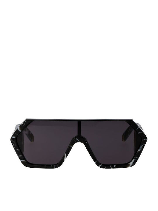 Philipp Plein Men's Sunglasses with Black Plastic Frame and Gray Lens SPP047 0Z21