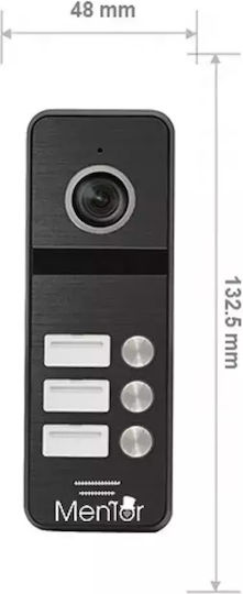 Post Exterior Interfon Video 3 Familii Wireless Wifi Ip65 2mp Full-hd Ir 4 Fire Mentor Sy065