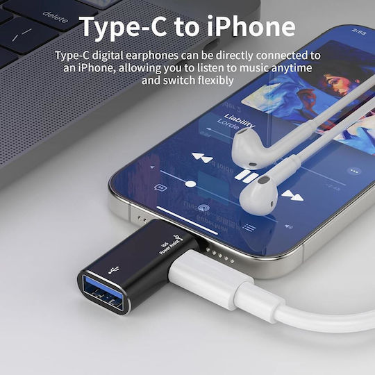 Techsuit Converter Lightning / USB-C male to Lightning male 1pcs