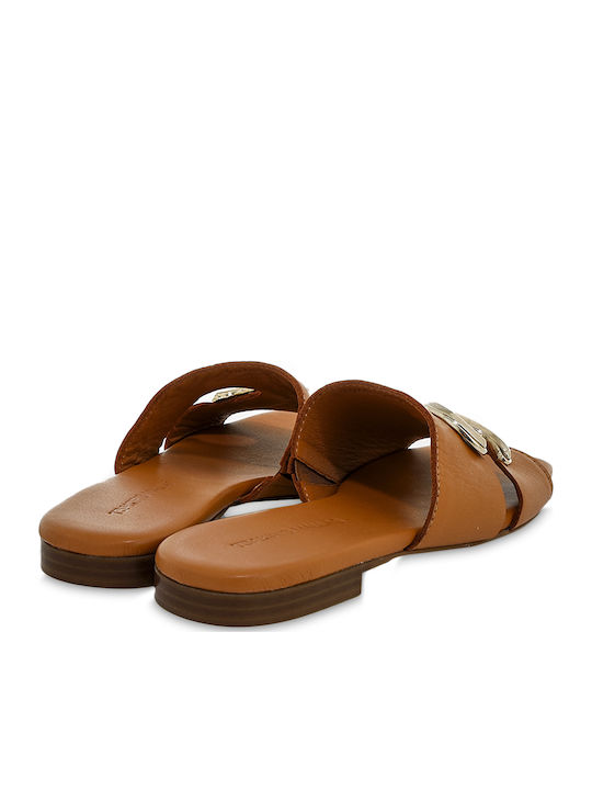 Sandale Casual Damă de Piele Tabac