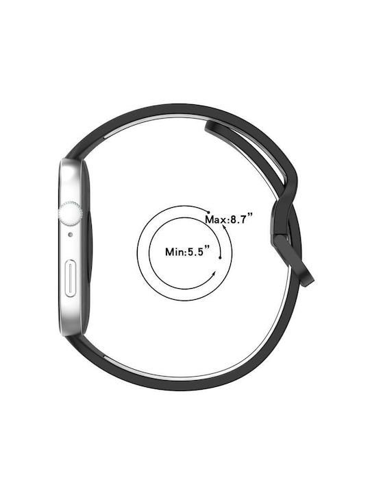 Λουράκι Σιλικόνης Μαύρο (Galaxy Fit3Huawei Watch Fit 3)