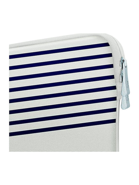 Mw Pouch Macbook Air 13 Elegant Sailor Pattern Mint White Blue