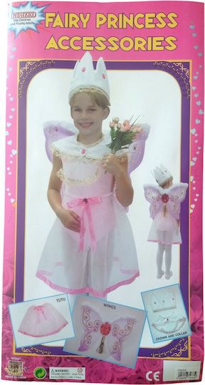 Kokoracostume Accesoriu de Carnaval Set Prințesă 4 Bucăți