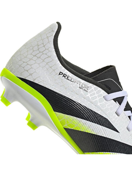 Predator League Kids Molded Soccer Shoes White