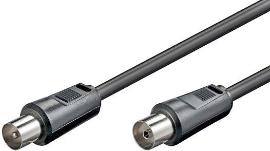 Cablu Antenă Coaxial de sex masculin - Coaxial de sex feminin Negru 3m (03.003.0109)