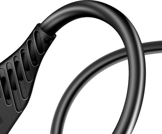 Swissten USB To USB-C 60W Силиконов Анти-Сплит Кабел Черен