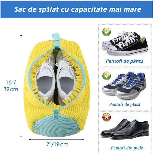 Quandes Shoe Washing Bag Laundry Net for Shoes 39x19cm 1pcs