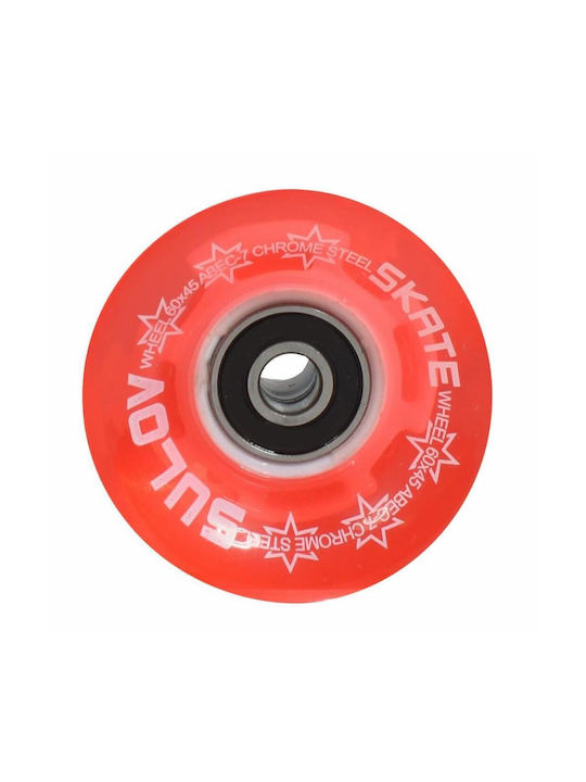 Set 4 Sulov Skateboard Räder Transparentes Pink