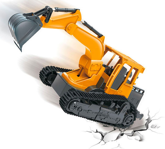 Techkidz 2.4ghz Remote Control Backhoe Sound Light Effects Yellow