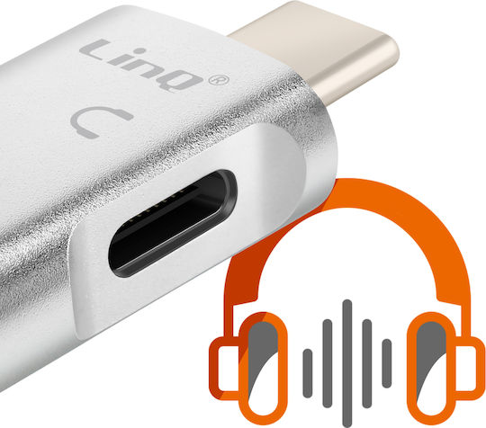 Linq Otg Usb Usb C La Usb C Adaptor Transfer Rapid De Date Argintiu