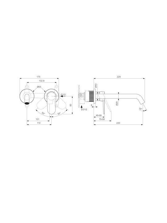 Ideal Standard für für Waschbecken Silber