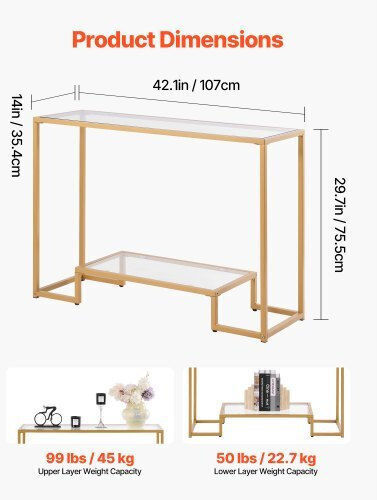 Konsole Golden L107xB35.4xH75.5cm