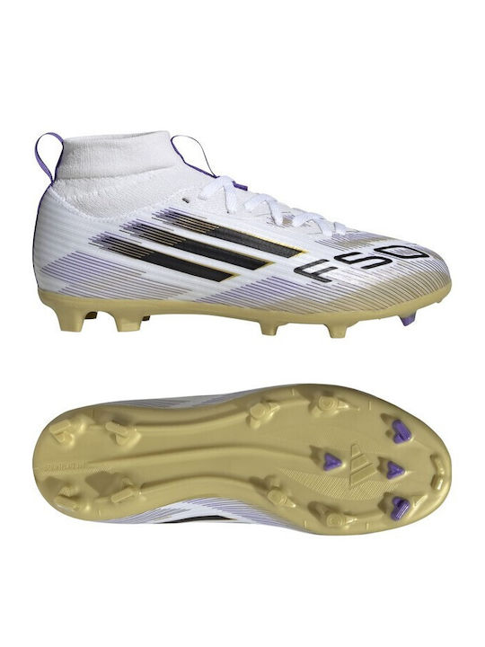 F50 League Kids Molded Soccer Shoes White