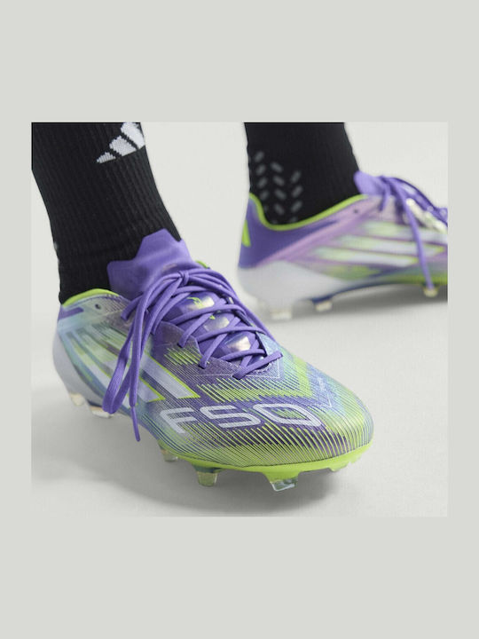 adidas F50 ELITE Футболни Обувки с Бутони Лилави