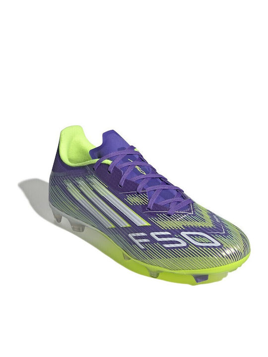 adidas F50 LEAGUE Football Shoes with Cleats Purple