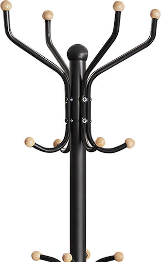 Songmics Cuiere de podea Metal Negru 49x49x182cm