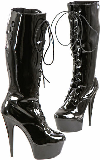 Soiemio Damen Sexy Schuhe Schwarz