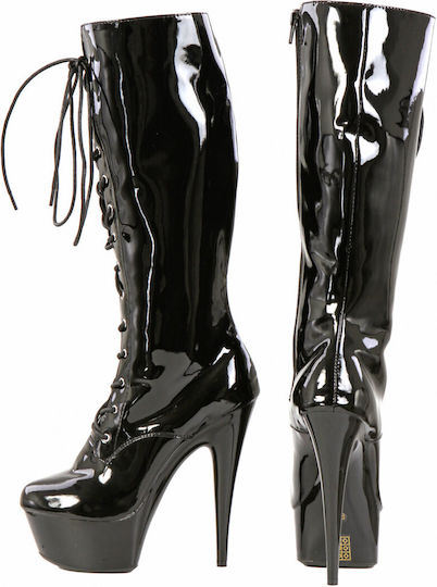 Soiemio Damen Sexy Schuhe Schwarz